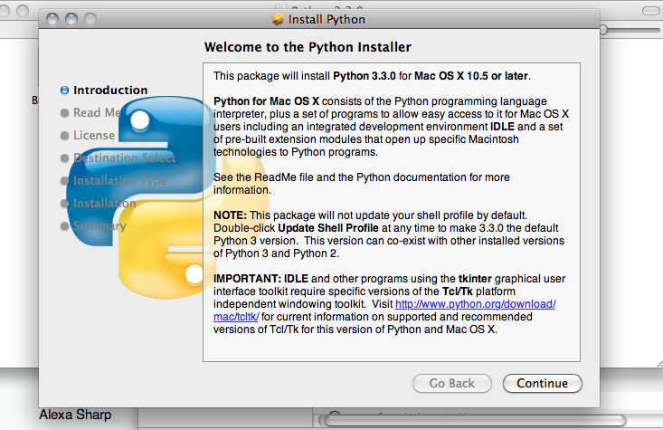 how to set up python on mac